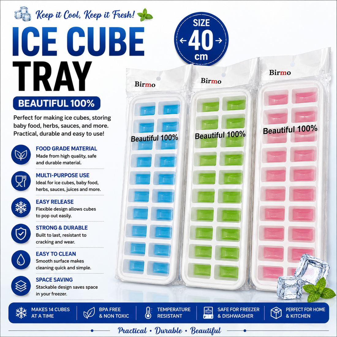 Ice Cube Tray – 40 cm