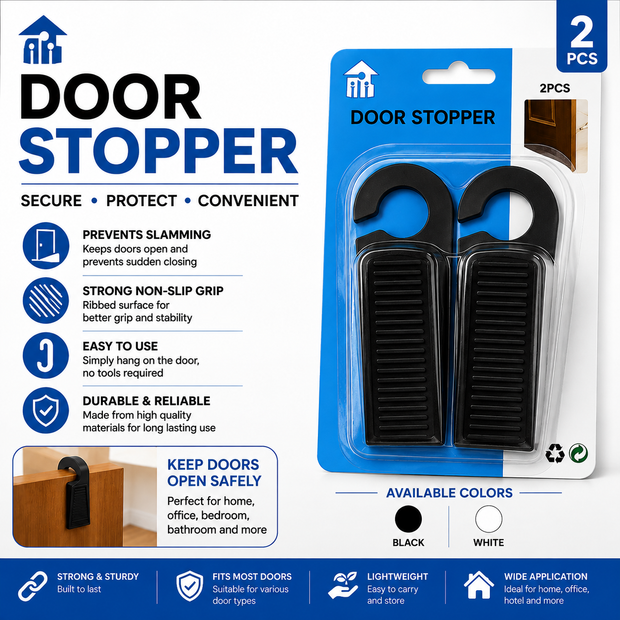 2-Piece Door Stopper Set