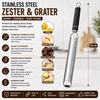 Stainless Steel Zester & Grater – 45 cm