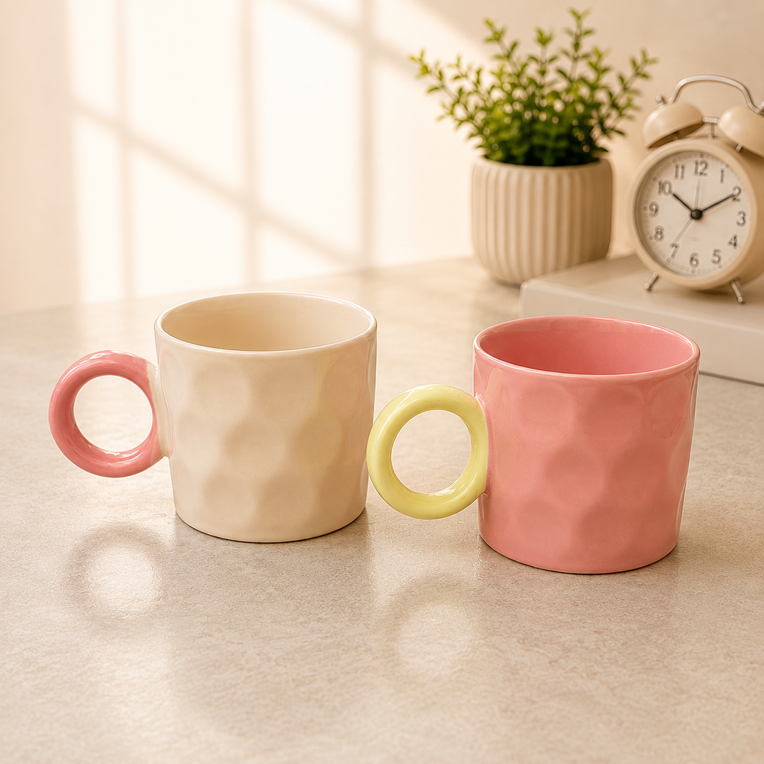 Ceramic Mug with Round Handle 330 ML