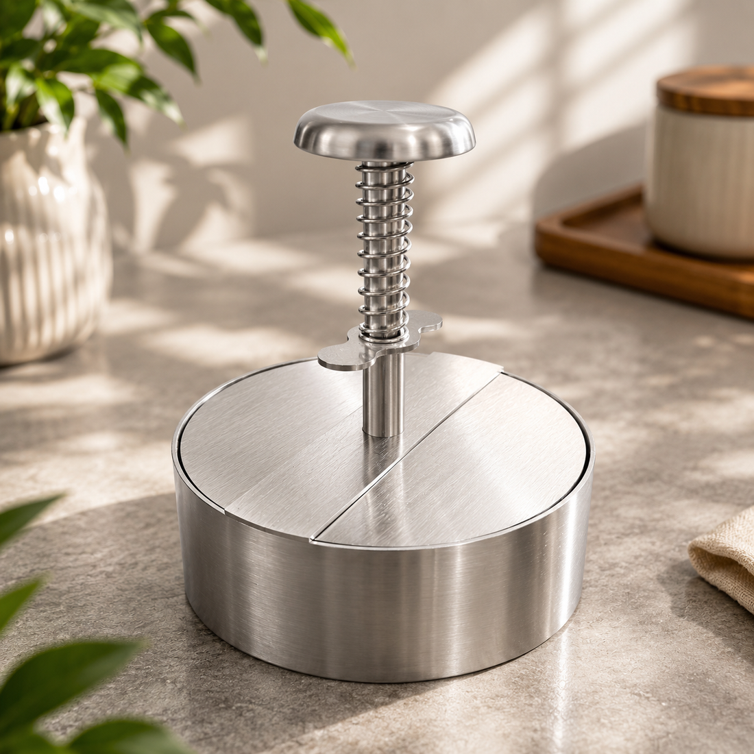 Stainless Steel Burger Patty Press