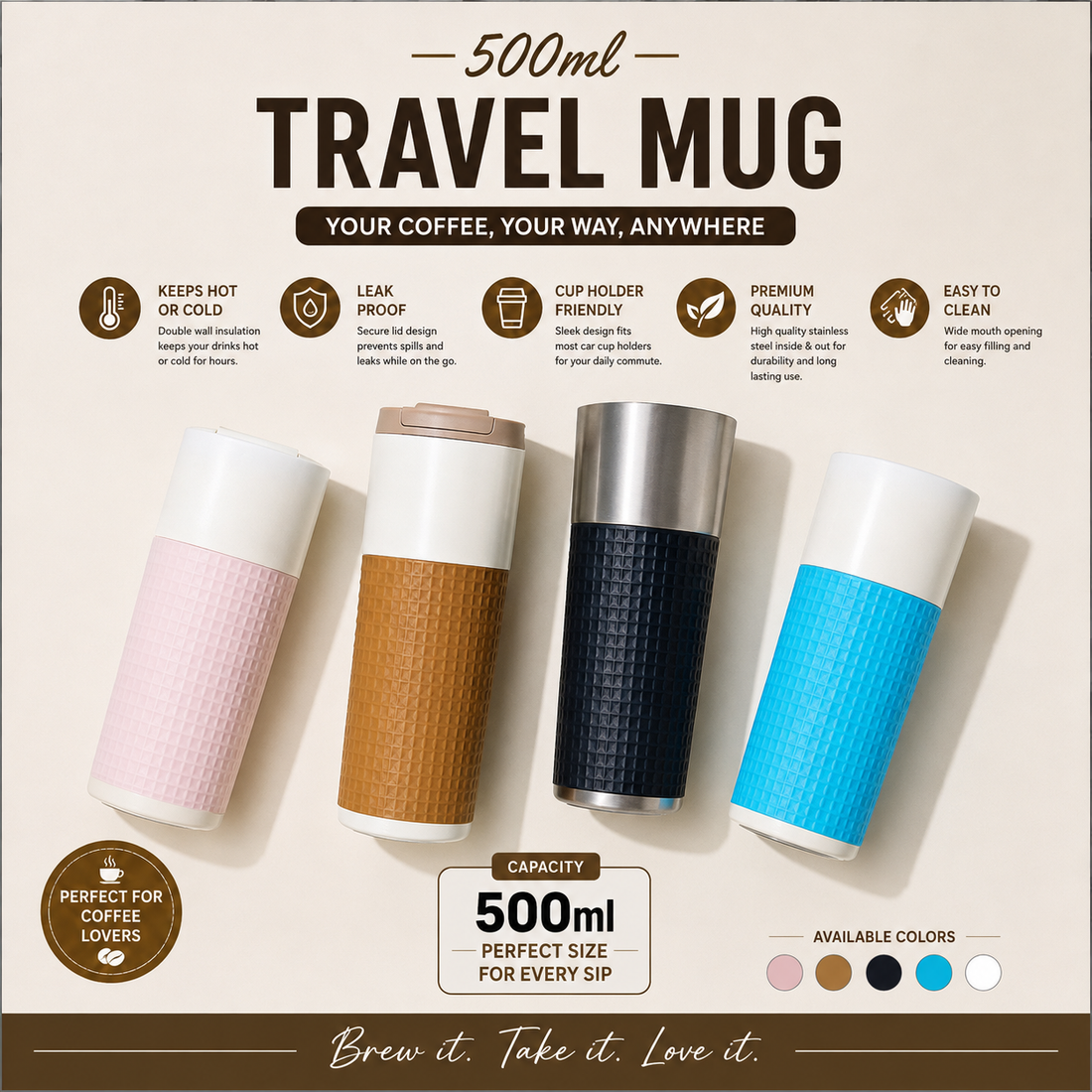 500ml Coffee Cup
